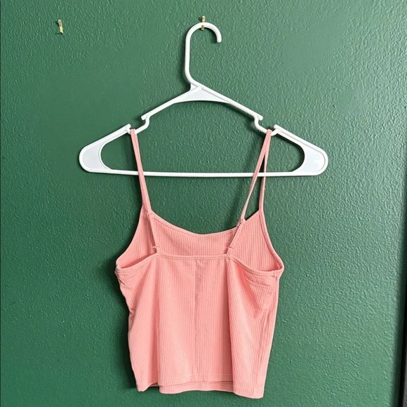 Pink Ribbed Women's Camisole Top - Picture 2 of 5